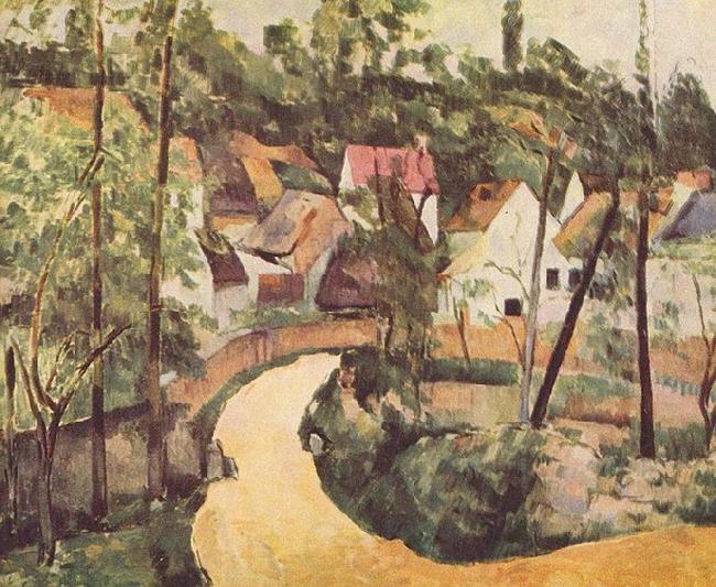 Paul Cezanne Strabenbiegung Norge oil painting art